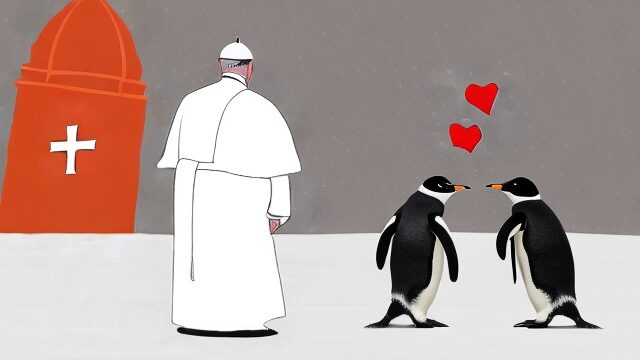 Der Papst und zwei schwule Pinguine